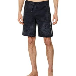 Quiksilver Herren Standard Surfsilk Massive 20 Swim Trunk Boardshorts, Schwarz/Schwarz, 33