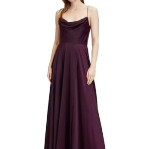 Vera Mont Damen 0256/4067 Kleid, Shiny Aubergine, 40