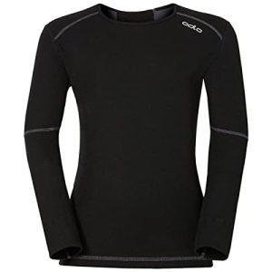 Odlo Kinder Funktionsunterwäsche Langarm Shirt ACTIVE X-WARM ECO, black, 164
