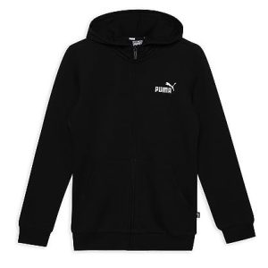 PUMA ESS Small Logo Full-Zip Hoodie TR G, Mädchen Schweiß, Puma Black,