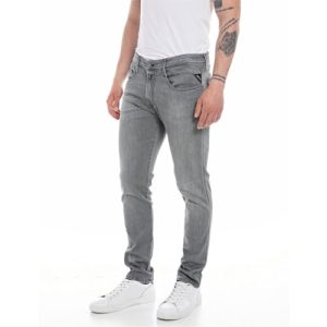 Replay Herren M914y Anbass Power Stretch Jeans Single Jeans, Medium Grey 096, 34W / 34L