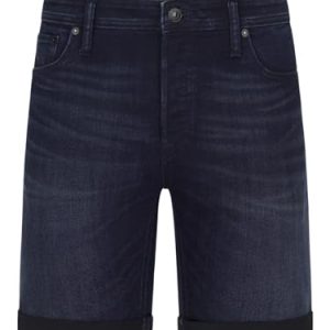JACK & JONES Jeans Shorts Herren Stretch Kurz Regular Fit JJIRICK Kurze Hosen Bermuda Shorts Sommer Denim Einfarbig, Größe:M, Farbe:Blue Denim (AM 146)