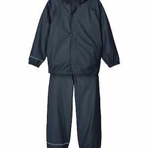NAME IT Unisex Nkndry Rain Noos Regen Set, Dark Sapphire, 122 EU