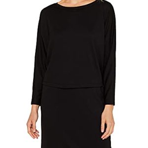 ESPRIT Damen 129Ee1E037 Kleid, 001/BLACK, Small (Herstellergröße: S)