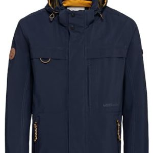 camel active Herren teXXXactive Jacke mit abnehmbarer Kapuze Blau menswear-54