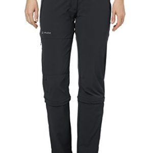 VAUDE Damen Women's Farley Stretch Capri T-Zip Ii Hose, black, 42-Short