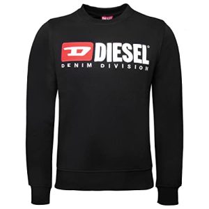 Diesel Unisex S-Ginn-div Sweat-Shirt Sweatshirt, Schwarz Schwarz Schwarz, XXS