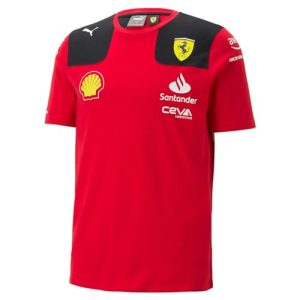 PUMA Herren Scuderia Ferrari 2023 Charles Leclerc T-Shirt LRosso Corsa Red