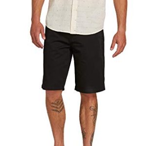 Volcom Herren Frickin Chino Lässige Shorts, Schwarz, 47