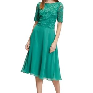 Vera Mont Damen 0113/4825 Kleid, Silky Green, 46