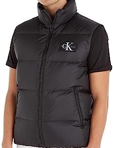 Calvin Klein Jeans Herren Weste Essentials Down Steppweste, Schwarz (Ck Black), L