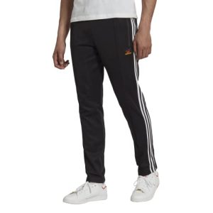 adidas Originals Herren Beckenbauer Trainingshose, Schwarz/Weiß/Team Power Red, XXL