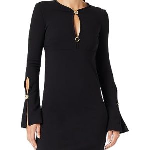 Pinko Damen AQUARIOS Abito Punto STOFFA Casual Dress, Z99_Nero Limousine, 30