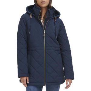 Tommy Hilfiger Steppjacke mit Reißverschluss, Marineblau, XL