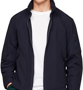 Tommy Hilfiger Herren Jacke Windbreaker Übergangsjacke, Blau (Desert Sky), S