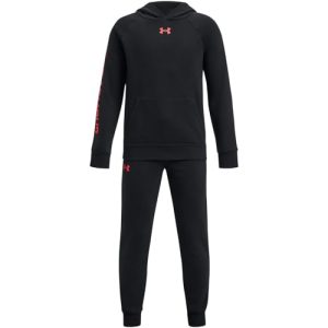 Under Armour Jungen Ua Rival Fleece-Anzug Trainingsanzug, Schwarz/Beta, S