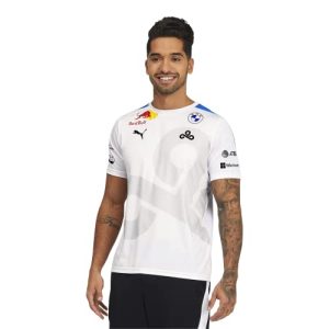 PUMA Unisex-Erwachsene Men's Herren Standard Cloud9 Replica Jersey, White-Bleu Azur, Small, Keine Farbe, One Size