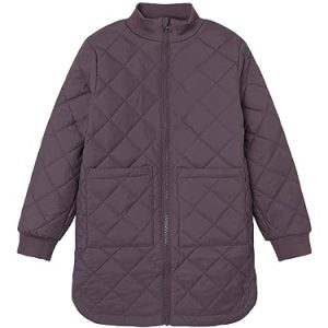 NAME IT Mädchen NKFMELISA Long Quilt Jacket Steppjacke, Arctic Dusk, 122
