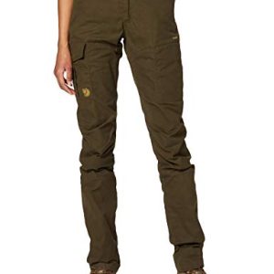 Fjällräven Damen Karla Pro Curved Hose, Dark Olive, 38 EU