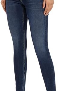 Calvin Klein Jeans Damen Jeans Mid Rise Skinny Fit, Blau (Denim Dark), 30W / 34L