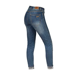 BROGER California Lady Motorradjeans Damen | Aramidfaser Futter | SAS-TEC Knie Hüfte Steißbein Protektoren | Reflektierende Elemente | Slim Fit