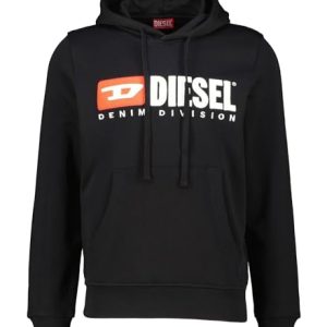 Diesel Unisex S-Ginn-Hood-div Sweat-Shirt Sweatshirt, Schwarz Schwarz Schwarz, L