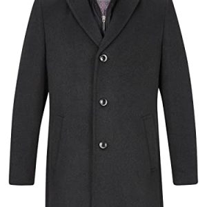 Jan Vanderstorm Herren Wollmantel Unska (Wintermantel, Winterjacke) dunkelgrau 3XL (XXXL) - 64
