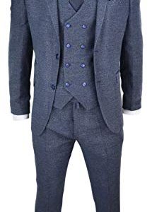 TruClothing.com Herrenanzug 3 Teilig Tweed Design Blinders 1920 Stil Wollenanteil