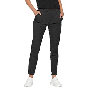 VERO MODA Damen VMMAYA MR Loose SOLID Pant NOOS 10225280, Dark Grey Melange, L/34