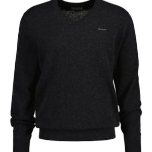 GANT Men 8050174-97 Extra Fine Lambswool V-Neck Sweater XXXL Grey