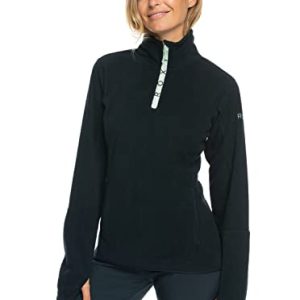 Roxy Sayna - Funktionelles Fleece mit Halbreißverschluss für Frauen Schwarz