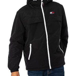 Tommy Jeans Herren TJM Padded Solid Chicago DM0DM14448 Gepolsterte Jacken, Schwarz, S