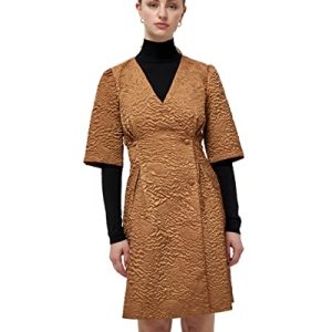 Minus Damen Esme dress, Kleid, 732 Leather brown, 38
