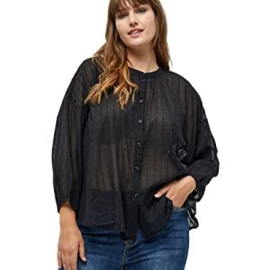 Peppercorn Damen Freya Shirt Curve Schwarz 44