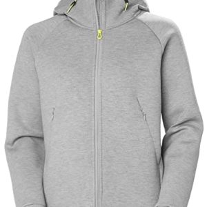 Damen Helly Hansen W Hp Ocean Fz Jacket 2.0, Grau-Melange, M