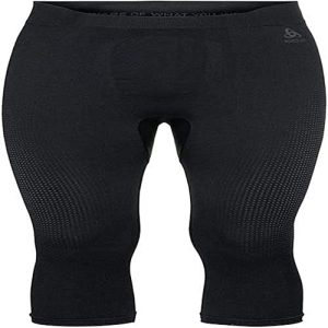 Odlo Herren Funktionsunterwäsche 3/4 Hose PERFORMANCE WARM ECO, black - new odlo graphite grey, L