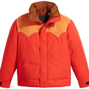 Levi's Men's Webster Western Puffer Jacket, Valiant Poppy, S