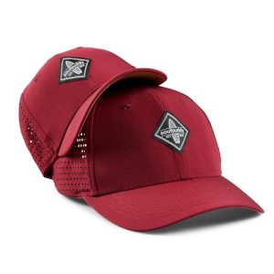 Soulbuddy Snapback Cap Sports Cap – 2er-Set Familien Outfit Set – Cap Herren Cap Damen Cap Kinder – Atmungsaktiv – Schnelltrocknend – Bordeaux Red – One Size und Kids M