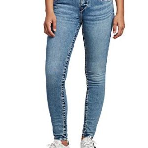 True Religion Damen Halle Big T Skinny Leg Fit Jeans, Wahre Identität, 32