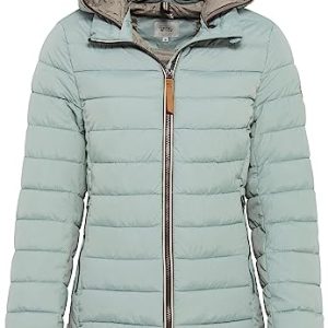 camel active Damen Steppjacke mit abnehmbarer Kapuze Grün Grau womenswear-48