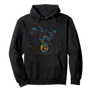 Wheelie Supermoto Motocross Supermotard Enduro Abstrakt Pullover Hoodie