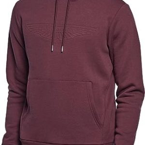 Hackett London Herren AM Embossed HDY Kapuzenpullover, Red (Maroon), XL