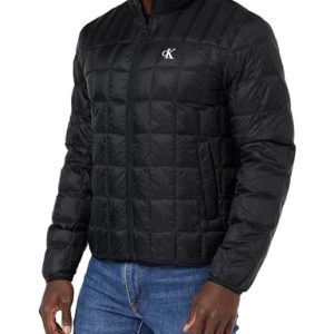 Calvin Klein Jeans Herren Jacke Ultra Light Down Jacket Steppjacke, Schwarz (Ck Black), L