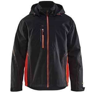 Blakläder 479019779955XXXL Shell Jacke, Schwarz/warn Rot, XXXL