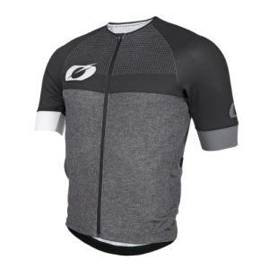 O´Neal Mountainbike Trikot Aerial Jersey Split V.23 I Fahrradshirt Herren & Damen I MX DH FR MTB Trikot I Superleichtes Jersey mit viel Bewegungsfreiheit | Schwarz Grau | Größe XL