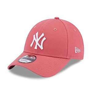New Era New York Yankees MLB Fankappe 9Forty Strapback Cap NY-Logo Basecap pink weiß - One-Size