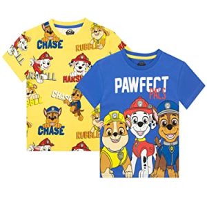PAW PATROL T-Shirt | T-Shirts für Jungen | 2 Pack t-Shirt Mehrfarbig 110