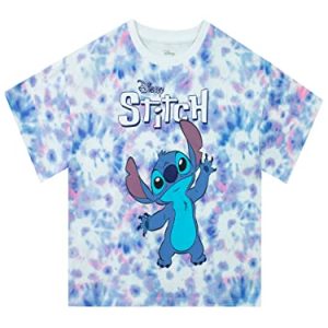 Disney Lilo und Stitch T-Shirt | Batik Stitch Kleidung für Kinder | Offizielle Lilo & Stitch Geschenke für Mädchen | 146