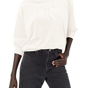 Calvin Klein Damen M2xhk836-mik-s Sweatshirt, Milk, Klein