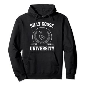 Silly Goose University Herren Damen Silly Goose Meme Kostüm Pullover Hoodie
